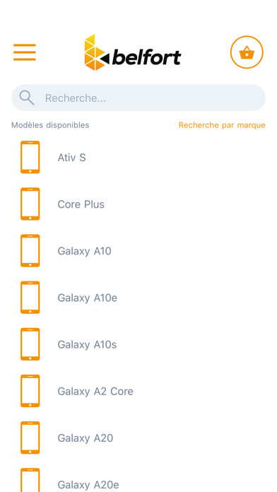 Emulate iPhone app Belfort Mobile using MyAndroid