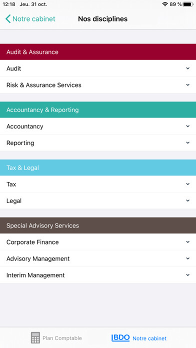 Emulate iPhone app Belgian Chart of Accounts using MyAndroid
