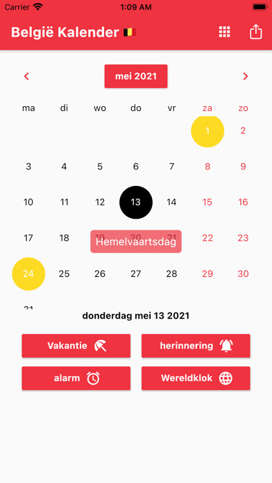 Emulate iPhone app België Kalender 2023 using MyAndroid Emulate iPhone app België Kalender 2023 using MyAndroid