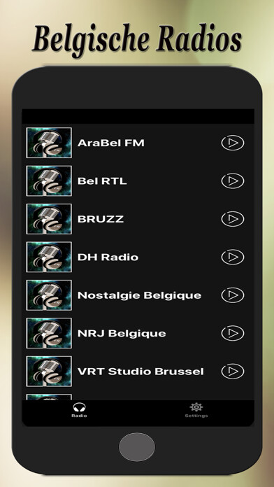 Emulate iPhone app Belgische Radios using MyAndroid Emulate iPhone app Belgische Radios using MyAndroid