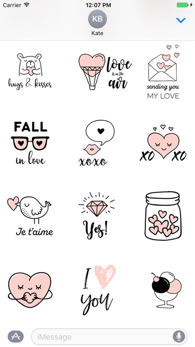 Emulate iPhone app Believe in Love emoji stickers using MyAndroid Emulate iPhone app Believe in Love emoji stickers using MyAndroid