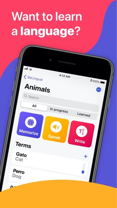 Emulate iPhone app BeLingual - Language Learning using MyAndroid Emulate iPhone app BeLingual - Language Learning using MyAndroid