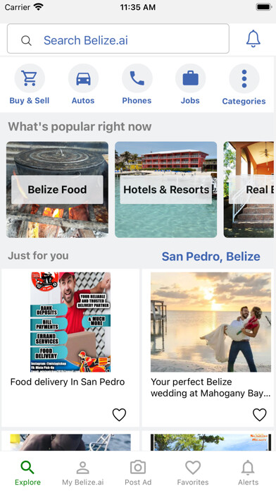 Emulate iPhone app Belize.ai - Buy & Sell using MyAndroid Emulate iPhone app Belize.ai - Buy & Sell using MyAndroid