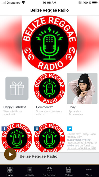 Emulate iPhone app Belize Reggae Radio using MyAndroid Emulate iPhone app Belize Reggae Radio using MyAndroid