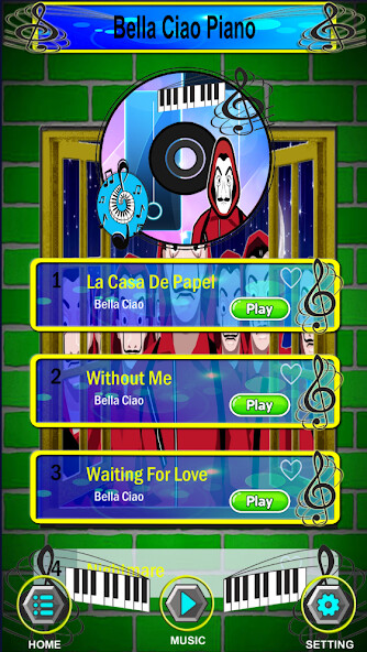 Emulate Android APK Bella ciao Piano Game Emulate Android APK Bella ciao Piano Game