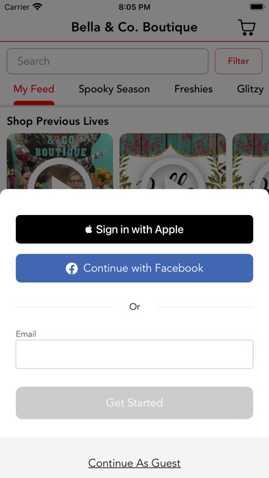 Emulate iPhone app Bella & Co. Boutique using MyAndroid Emulate iPhone app Bella & Co. Boutique using MyAndroid