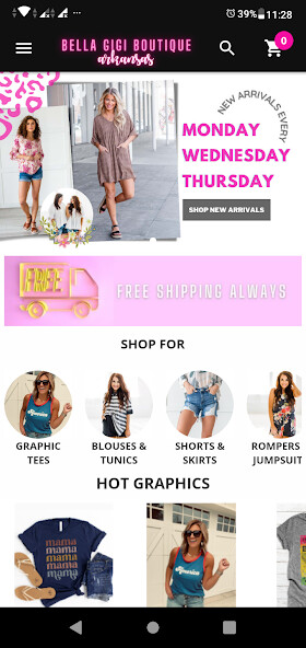 Run android online APK Bella GiGi Boutique Arkansas from MyAndroid or emulate Bella GiGi Boutique Arkansas using MyAndroid