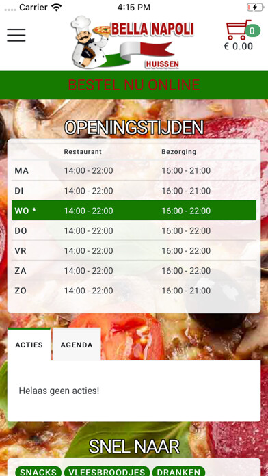 Run android online APK Bella Napoli Huissen from MyAndroid or emulate Bella Napoli Huissen using MyAndroid