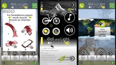 Emulate iPhone app Bell and Light for Bike using MyAndroid
