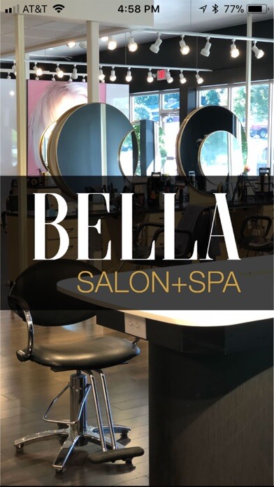Emulate iPhone app Bella Salon & Spa using MyAndroid