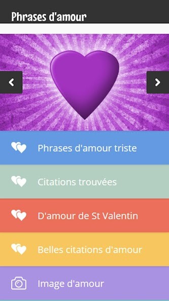 Run android online APK Belles Phrases damour from MyAndroid or emulate Belles Phrases damour using MyAndroid