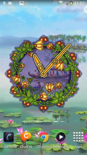 Emulate Android APK Bell Flower Clock Widget Emulate Android APK Bell Flower Clock Widget