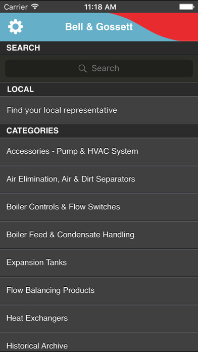 Emulate iPhone app Bell & Gossett Mobile Catalog using MyAndroid Emulate iPhone app Bell & Gossett Mobile Catalog using MyAndroid