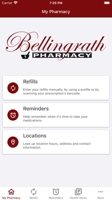 Emulate iPhone app Bellingrath Pharmacy using MyAndroid Emulate iPhone app Bellingrath Pharmacy using MyAndroid