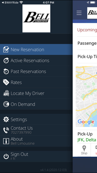 Emulate iPhone app Bell Limousine using MyAndroid Emulate iPhone app Bell Limousine using MyAndroid