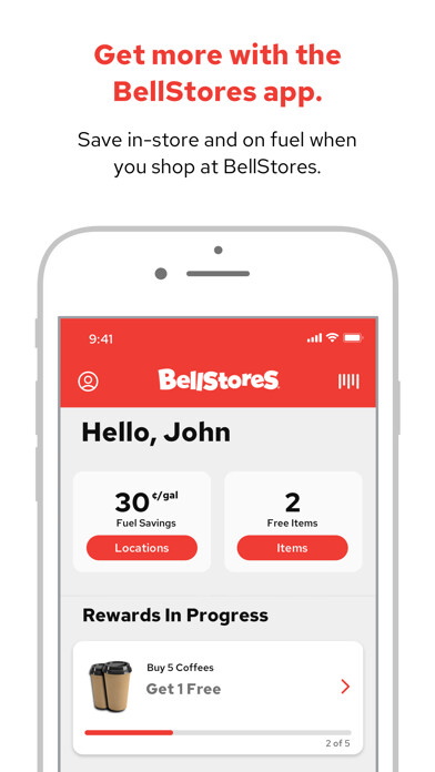 Emulate iPhone app BellStores Bell Buddy Rewards using MyAndroid
