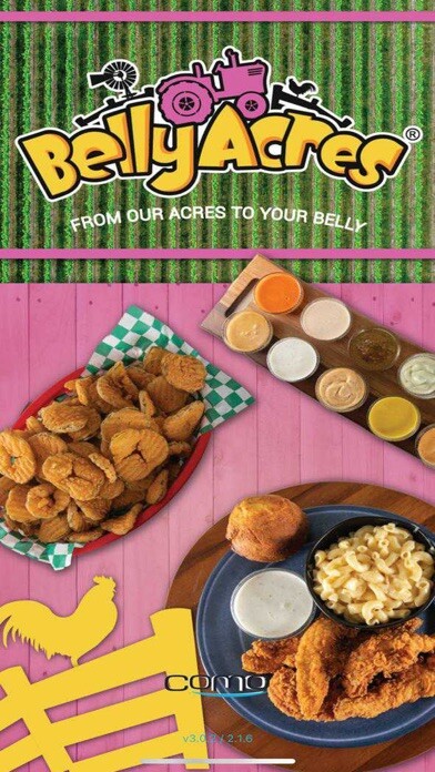 Emulate iPhone app Belly Acres Restaurant using MyAndroid