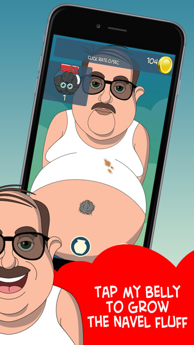 Emulate iPhone app Belly Button Lint Clicker - The addictive idle game using MyAndroid Emulate iPhone app Belly Button Lint Clicker - The addictive idle game using MyAndroid