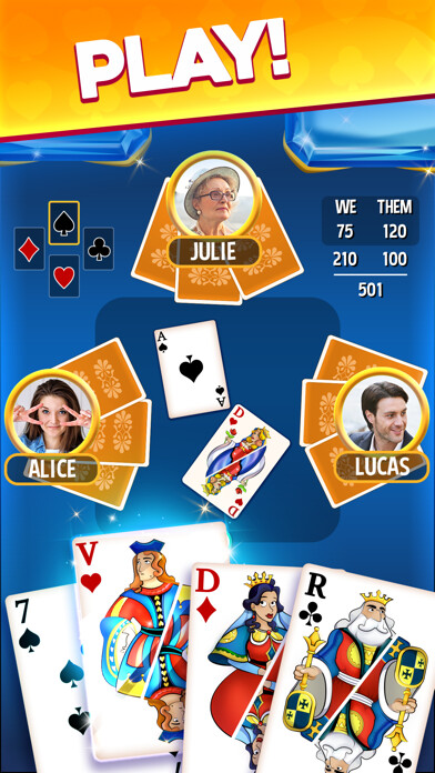 Emulate iPhone app Belote et Coinche : le Défi using MyAndroid