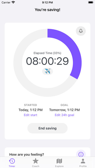 Emulate iPhone app Belt - Financial fast using MyAndroid