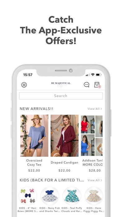 Emulate iPhone app Be Majestical Boutique using MyAndroid Emulate iPhone app Be Majestical Boutique using MyAndroid