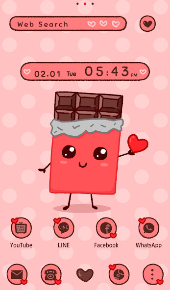 Run android online APK Be My Valentine Theme +HOME from MyAndroid or emulate Be My Valentine Theme +HOME using MyAndroid