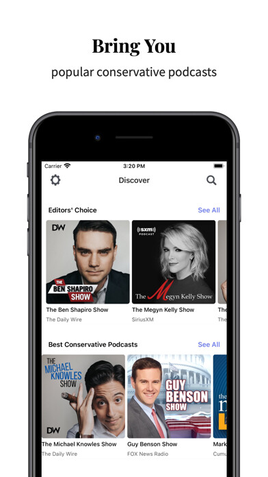 Emulate iPhone app BenCast: News Commentary using MyAndroid