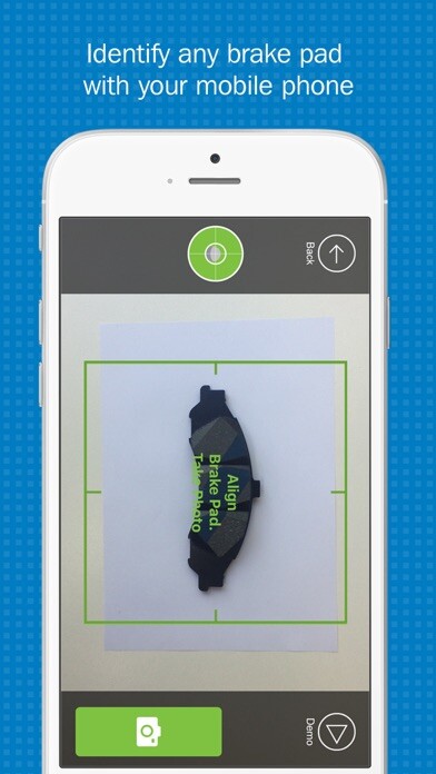 Emulate iPhone app Bendix Brake Pad Identifier using MyAndroid