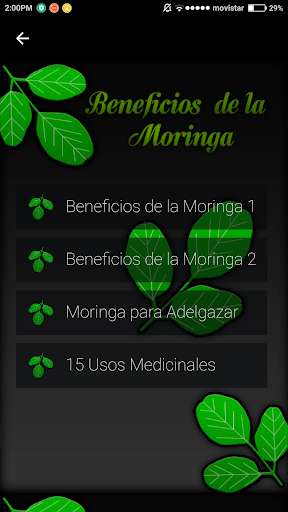 Run android online APK Beneficios de la Moringa from MyAndroid or emulate Beneficios de la Moringa using MyAndroid
