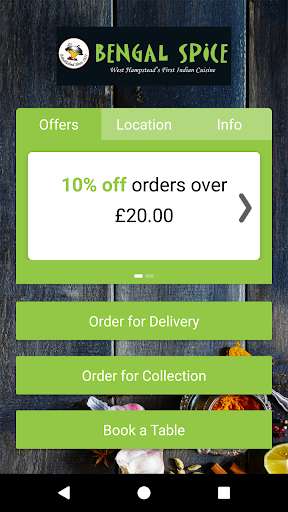 Run android online APK Bengal Spice Hampstead from MyAndroid or emulate Bengal Spice Hampstead using MyAndroid