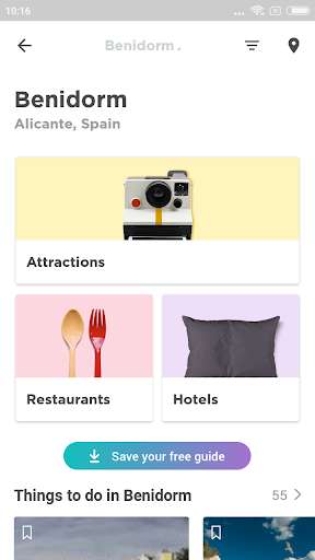Run android online APK Benidorm Travel Guide in English with map from MyAndroid or emulate Benidorm Travel Guide in English with map using MyAndroid