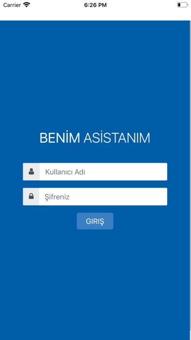Emulate iPhone app Benim Asistanım using MyAndroid