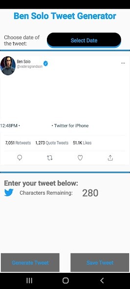 Run android online APK Ben Solo Tweet Generator from MyAndroid or emulate Ben Solo Tweet Generator using MyAndroid Run android online APK Ben Solo Tweet Generator from MyAndroid or emulate Ben Solo Tweet Generator using MyAndroid