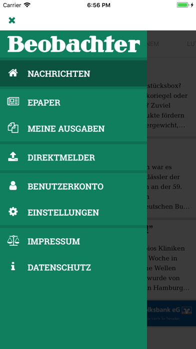 Emulate iPhone app Beobachter Digital using MyAndroid Emulate iPhone app Beobachter Digital using MyAndroid