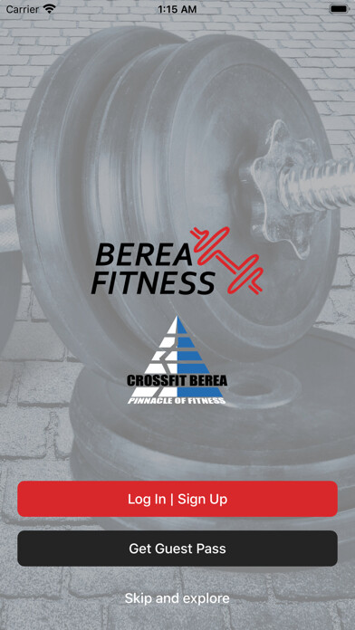 Emulate iPhone app Berea Fitness Open 24/7 using MyAndroid
