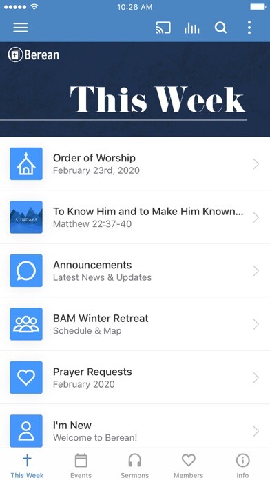 Emulate iPhone app Berean Community Church using MyAndroid Emulate iPhone app Berean Community Church using MyAndroid
