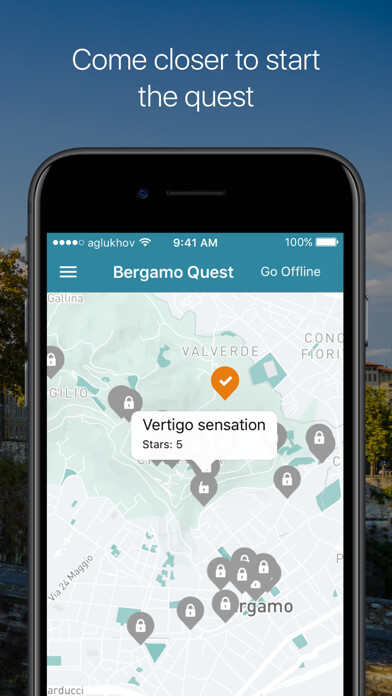 Emulate iPhone app Bergamo Quest - Unconventional tourist guide using MyAndroid Emulate iPhone app Bergamo Quest - Unconventional tourist guide using MyAndroid