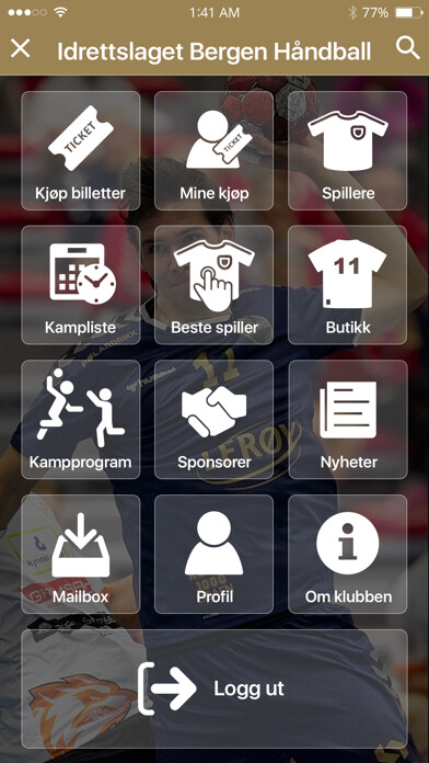 Emulate iPhone app Bergen håndball using MyAndroid Emulate iPhone app Bergen håndball using MyAndroid