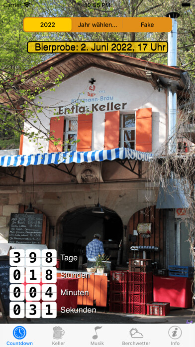 Emulate iPhone app Bergkirchweih Erlangen - Timer using MyAndroid Emulate iPhone app Bergkirchweih Erlangen - Timer using MyAndroid