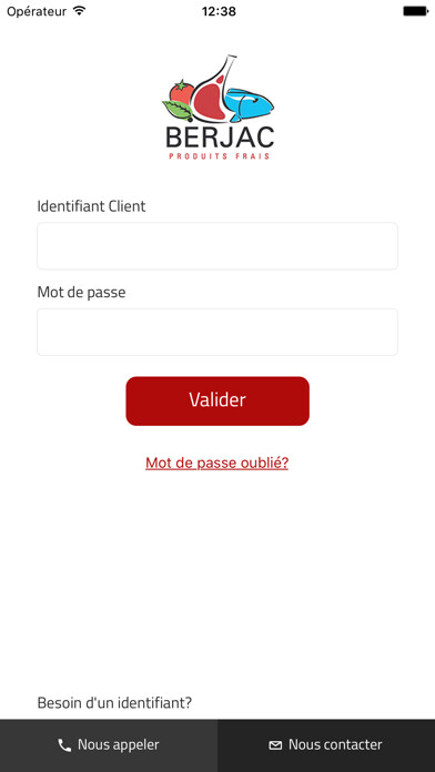 Emulate iPhone app BERJAC Produits Frais using MyAndroid Emulate iPhone app BERJAC Produits Frais using MyAndroid