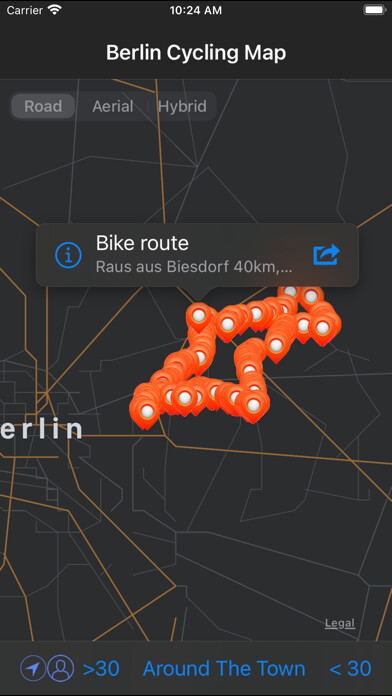 Emulate iPhone app Berlin Cycling Map using MyAndroid Emulate iPhone app Berlin Cycling Map using MyAndroid