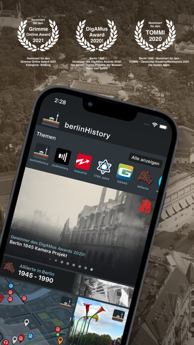 Emulate iPhone app berlinHistory using MyAndroid Emulate iPhone app berlinHistory using MyAndroid