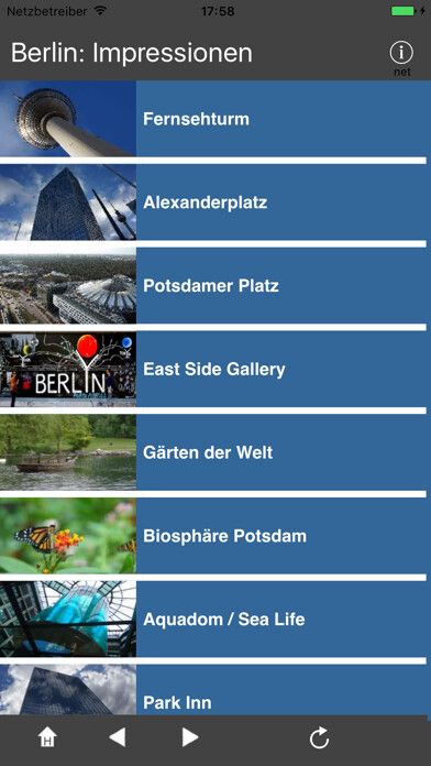 Emulate iPhone app Berlin Impressions + 360° using MyAndroid Emulate iPhone app Berlin Impressions + 360° using MyAndroid