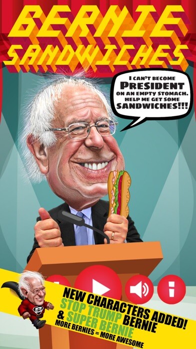 Emulate iPhone app Bernie Sandwiches - Run For The White House using MyAndroid Emulate iPhone app Bernie Sandwiches - Run For The White House using MyAndroid