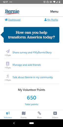 Run android online APK BERN: Official Bernie Sanders 2020 App from MyAndroid or emulate BERN: Official Bernie Sanders 2020 App using MyAndroid