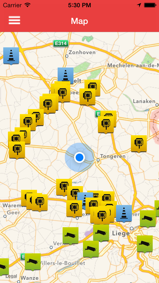 Emulate iPhone app BeRoads using MyAndroid Emulate iPhone app BeRoads using MyAndroid