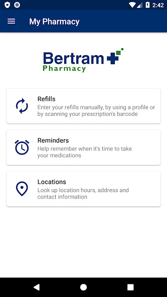 Emulate iPhone app Bertram Pharmacy using MyAndroid Emulate iPhone app Bertram Pharmacy using MyAndroid
