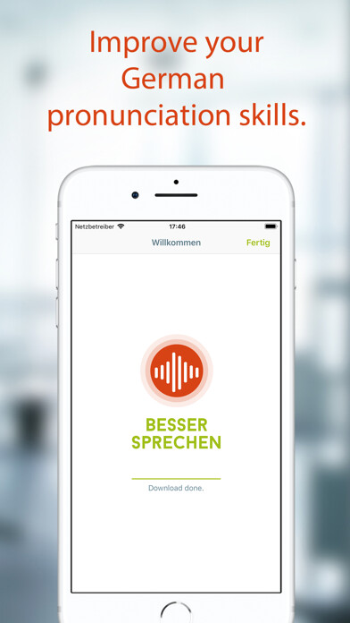 Emulate iPhone app Besser Sprechen 3 using MyAndroid