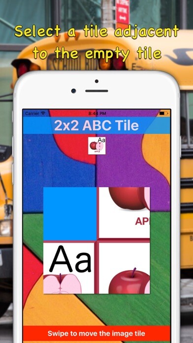 Emulate iPhone app Best 2x2 ABC Tile for Toddler using MyAndroid