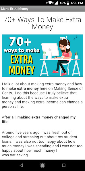 Run android online APK Best 70 Ways To Make Extra Money from MyAndroid or emulate Best 70 Ways To Make Extra Money using MyAndroid